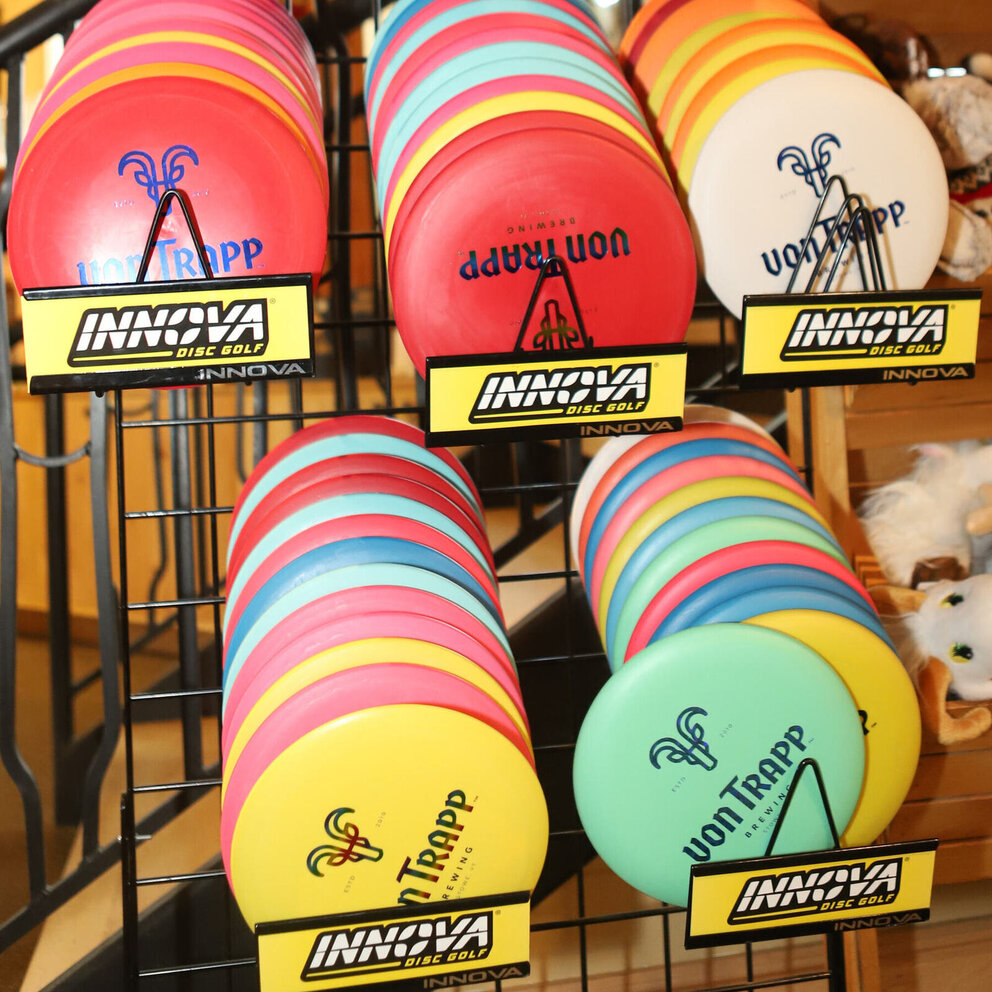 von trapp branded discs for disc golf