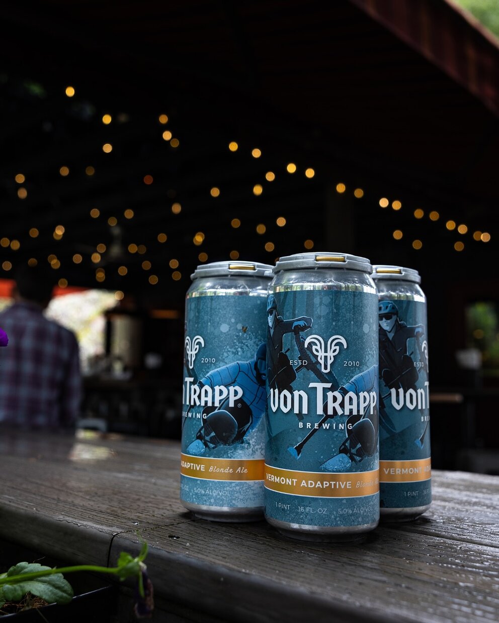 a group of cans on a table